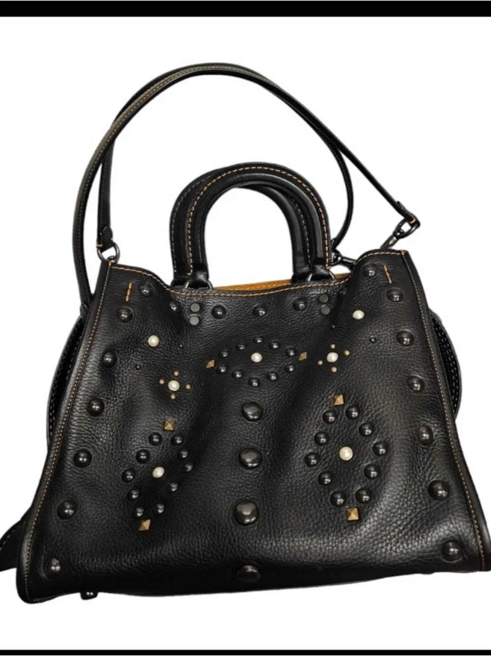 Coach Rogue Pebble Leather Multihandle